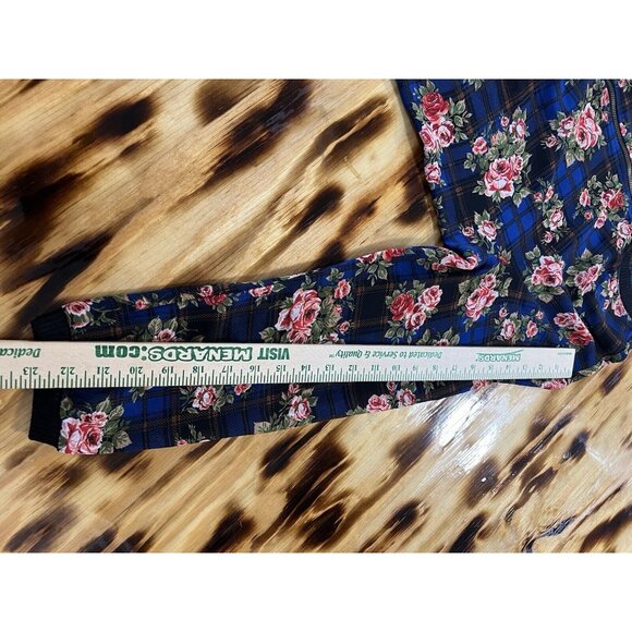 About‎ A Girl Jacket Women Size XL Floral Full Zip Navy Floral Cottagecore Boho - Picture 9 of 15